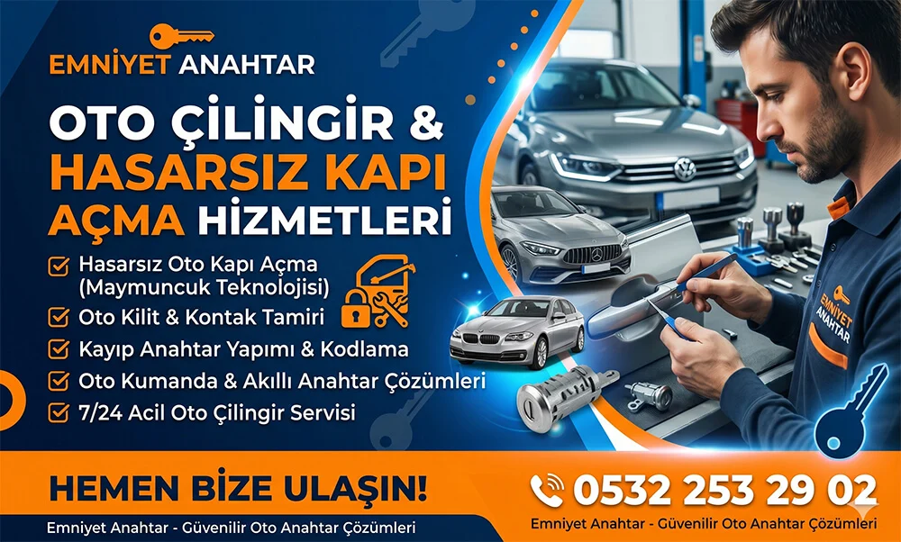 Emniyet Anahtar Bugatti Acil Oto Çilingir ve Kapı Açma Servisi